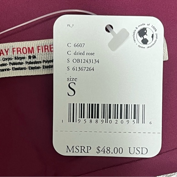 NWT $48 Free People Naomi Longline Bra XS or Small Dried Rose Pink - Picture 16 of 16